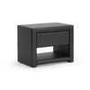 Baxton Studio Massey Black Upholstered Modern Nightstand 98-4824